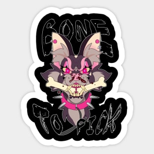 Bone to pick Sticker